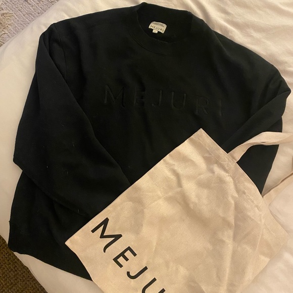 Mejuri Logo Crewneck Sweatshirt AND Tote - Picture 4 of 4